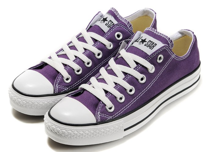 converse purple shoes